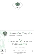 Domaine Marc Morey Chassagne-Montrachet Morgeot Premier Cru 2014  Front Label