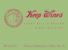 Keep Yount Mill Vineyard Pinot Meunier 2019  Front Label