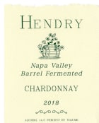 Hendry Barrel Fermented Chardonnay 2018  Front Label