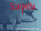 Scarpetta Barbera del Monferrato 2018  Front Label