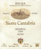 Sierra Cantabria Rioja Reserva 2006 Front Label
