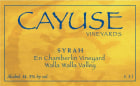 Cayuse En Chamberlin Syrah 2020  Front Label