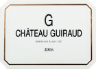 Chateau Guiraud G Bordeaux Blanc 2016 Front Label
