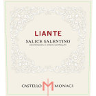 Castello Monaci Liante Salice Salentino 2017  Front Label