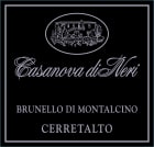 Casanova di Neri Brunello di Montalcino Cerretalto 2015  Front Label