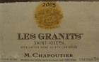 M. Chapoutier Saint-Joseph Les Granits Rouge 2005  Front Label