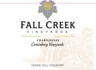 Fall Creek Vineyards Certenberg Vineyards Chardonnay 2015  Front Label