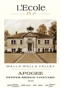 L'Ecole 41 Pepper Bridge Vineyard Apogee 2016  Front Label