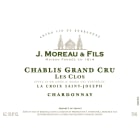 J. Moreau & Fils Chablis Les Clos Grand Cru 2018  Front Label