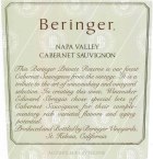 Beringer Private Reserve Cabernet Sauvignon 2000  Front Label