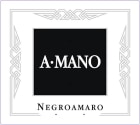 A Mano Negroamaro 2020  Front Label