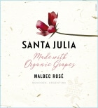 Santa Julia Organic Malbec Rose 2020  Front Label