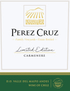 Perez Cruz Limited Edition Carmenere 2018  Front Label