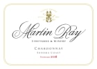 Martin Ray Sonoma Coast Chardonnay 2018  Front Label