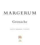 Margerum Santa Barbara Grenache 2019  Front Label