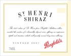 Penfolds St. Henri Shiraz (wine stained label) 2007  Front Label