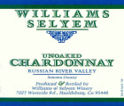 Williams Selyem Unoaked Chardonnay 2017 Front Label