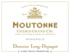 Albert Bichot Chablis Moutonne Grand Cru Domaine Long-Depaquit Monopole (1.5 Liter Magnum) 2020  Front Label