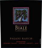 Robert Biale Vineyards Pagani Ranch Zinfandel 2012  Front Label