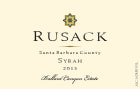 Rusack Ballard Canyon Estate Syrah 2015  Front Label