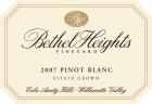 Bethel Heights Pinot Blanc 2007 Front Label