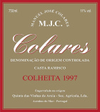Manuel Jose Colares MJC Colares Tinto (scuffed labels) 1997  Front Label