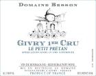 Domaine Besson Givry Petit Pretan Premier Cru 2022  Front Label