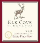 Elk Cove Willamette Valley Pinot Noir 2018  Front Label