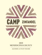Camp Zinfandel 2018  Front Label