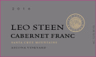 Leo Steen Ascona Vineyard Cabernet Franc 2016  Front Label