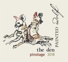 Painted Wolf The Den Pinotage 2018  Front Label