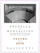 Salicutti Brunello di Montalcino Teatro 2016  Front Label