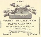 Inama Vigneti di Carbonare Soave Classico 2016  Front Label