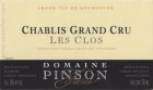 Domaine Pinson Freres Chablis Les Clos Grand Cru 2005  Front Label