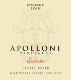 Apolloni Vineyards Estate Pinot Noir 2018  Front Label