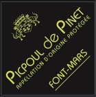 Domaine Font-Mars Picpoul de Pinet 2020  Front Label