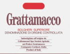 Podere Grattamacco Bolgheri Superiore 2015 Front Label