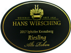 Weingut Hans Wirsching Alte Reben Iphofer Kronsberg Riesling 2017  Front Label