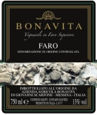 Bonavita Faro 2014 Front Label