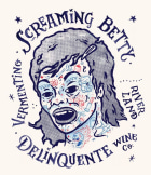 Delinquente Screaming Betty Vermentino 2018 Front Label