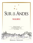 Sur de los Andes Malbec 2021  Front Label
