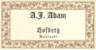 A.J. Adam Dhron Hofberg Riesling Kabinett 2017 Front Label