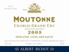 Albert Bichot Chablis Moutonne Grand Cru Domaine Long-Depaquit Monopole 2005  Front Label