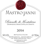 Mastrojanni Brunello di Montalcino 2014  Front Label