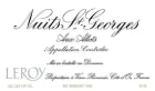 Domaine Leroy Nuits-St-Georges Aux Allots 2000  Front Label
