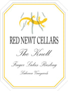 Red Newt Cellars The Knoll Riesling 2015  Front Label