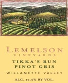 Lemelson Tikka's Run Pinot Gris 2011  Front Label