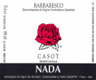 Nada Giuseppe Barbaresco Casot 2018  Front Label