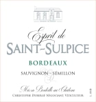Chateau Saint Sulpice Esprit de Saint-Sulpice Blanc 2021  Front Label