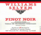 Williams Selyem Terra de Promissio Vineyard Pinot Noir 2017 Front Label